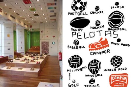 Camper Madrid. Poster pelotas