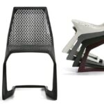 Myto. Basf. Silla monobloque apilable | myto_black_front