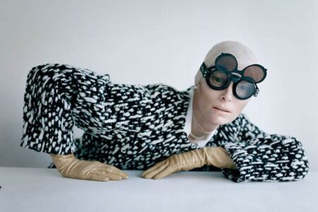 Tilda Swinton and aviator goggles, 2011 | tim walker story teller somerset house london room 4 2