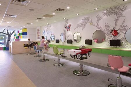 Peluquería para niños Beehives & Buzzcuts. Andrea Mason Architects. Nueva York
