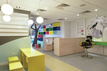 Peluquería para niños Beehives & Buzzcuts. Andrea Mason Architects. Nueva York