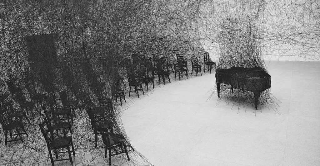 In Silence. Chiharu Shiota. 2008
