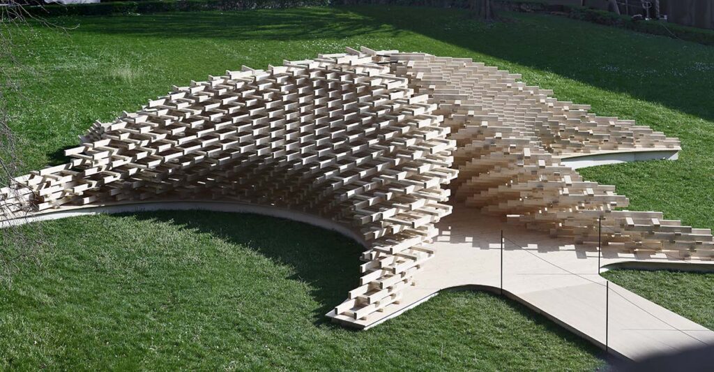 Instalación de Peter Pichler Architecture en la Milán Design Week 2018 | slide peter_pichler_architecture_future_space_pavilion_exterior_view1_5