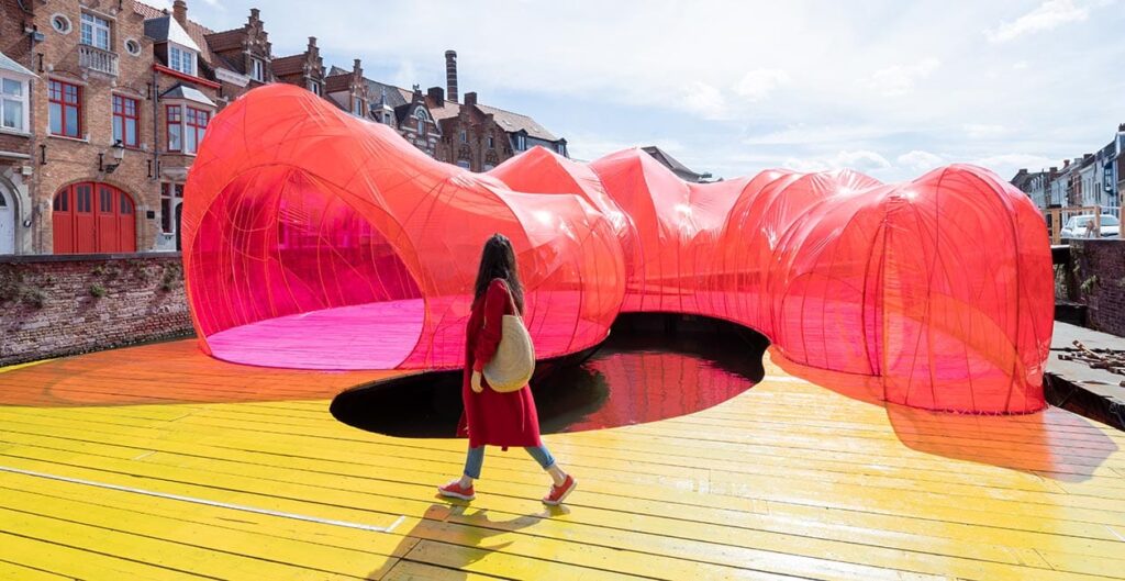 Selgascano. Trienal de Brujas 2018: la ciudad líquida | slide_selgascano pavilion_7 foto iwan baan