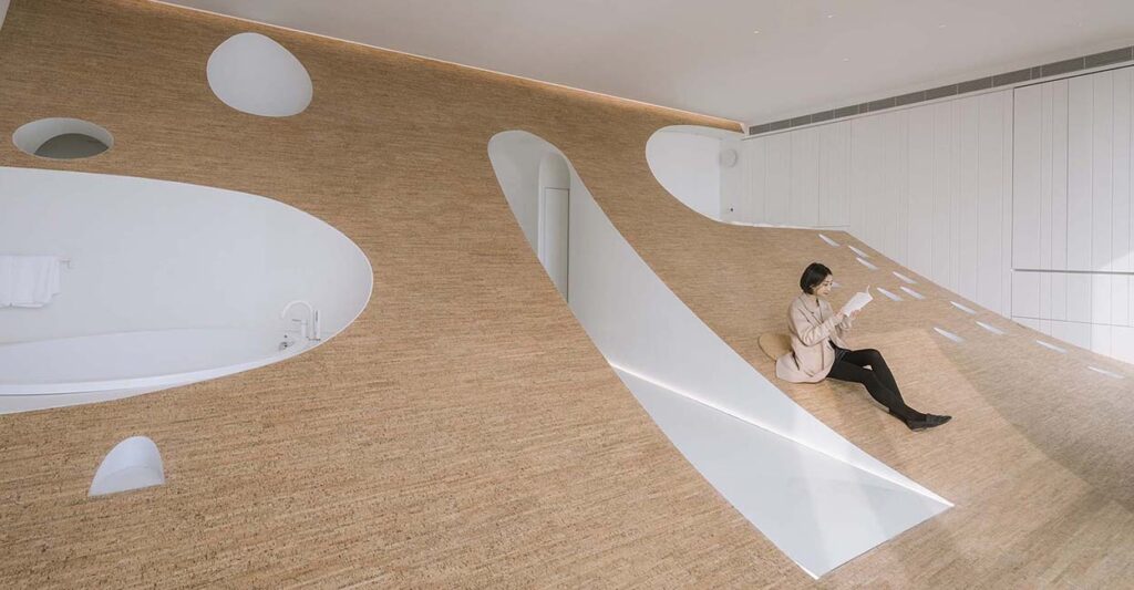 Propuesta de Archstudio al experimento de arquitectura de interiores ArtPark9 del New Everbright Centre | han _wenqiang hillside roomdiseno2