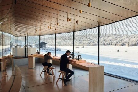 Musée Atelier Audemars Piguet. Le Brassus. BIG Architects | musee_atelie_audemars_piguet big roomdiseno2