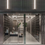 Interiorismo brutalista. Tienda de cosméticos Harmay en Hong Kong. AIM | aim harmay roomdiseno4