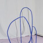 Untitled Blue. La Cube. Collectible Design Fair | la cube_untitled blue_2019_iron and led_ op fot _ courtesy of camp design gallery