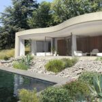 Fachada curva de cristal. Maison W. Christophe Benichou y Virgile Ponsoye | christophe_benichou_architectures maisonw roomdiseno4