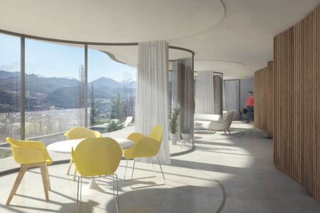Fachada curva de cristal. Maison W. Christophe Benichou y Virgile Ponsoye | christophe_benichou_architectures maisonw roomdiseno6