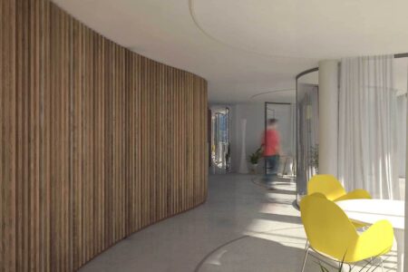 Fachada curva de cristal. Maison W. Christophe Benichou y Virgile Ponsoye | christophe_benichou_architectures maisonw roomdiseno9