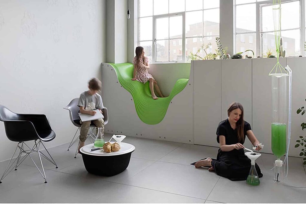 Biobombola. Cultivo doméstico de espirulina. ecoLogicStudio | biobombola ecologicstudio roomdiseno8