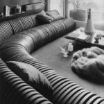 Sofa Serpentone. Cini Boeri. Alflex