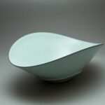 Nakano bowl with moon white glaze. Zenzo Fukushima