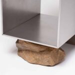 Mobiliario de rocas y acero Proportions of Stone de Sisan Lee | proportion_of_stone sisan_lee roomdiseno2