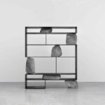 Mobiliario de rocas y acero Proportions of Stone de Sisan Lee | proportion_of_stone sisan_lee roomdiseno3