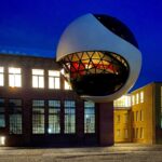 Sphere de Oscar Niemeyer. Esfera Futurista de hormigón y vídrio | sphere oscar_niemeyer roomdiseno11