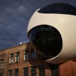 Sphere de Oscar Niemeyer. Esfera Futurista de hormigón y vídrio | sphere oscar_niemeyer roomdiseno2