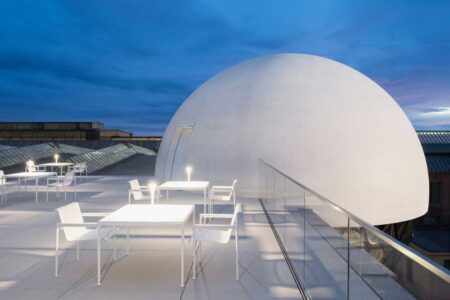Sphere de Oscar Niemeyer. Esfera Futurista de hormigón y vídrio | sphere oscar_niemeyer roomdiseno27
