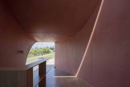 pabellón de hormigón. Atelier Xi | peach hut roomdiseno14