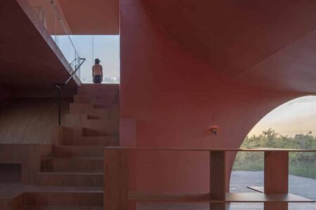 pabellón de hormigón. Atelier Xi | peach hut roomdiseno17