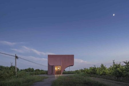 pabellón de hormigón. Atelier Xi | peach hut roomdiseno2