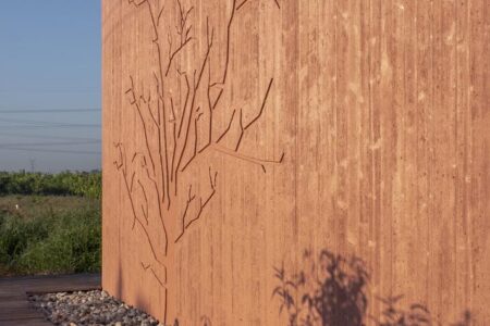 pabellón de hormigón. Atelier Xi | peach hut roomdiseno5