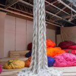 Baoli. Sheila Hicks. Instalaciones artísticas con textiles. Sunbrella | sheila_hicks sunbrella roomdiseno7