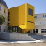 Edificio amarillo. Aurora Arquitectos. Escuela de música Artave/CCM | aurora arquitectos roomdiseno1