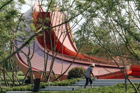 Powerhouse Company. Loop of Wisdom. Edificio icono con una cubierta practicable | powerhouse_company loop_of_wisdom roomdiseno1
