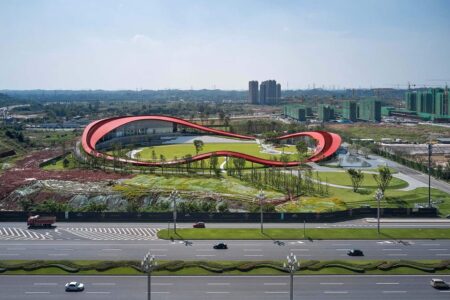 Powerhouse Company. Loop of Wisdom. Edificio icono con una cubierta practicable | powerhouse_company loop_of_wisdom roomdiseno20