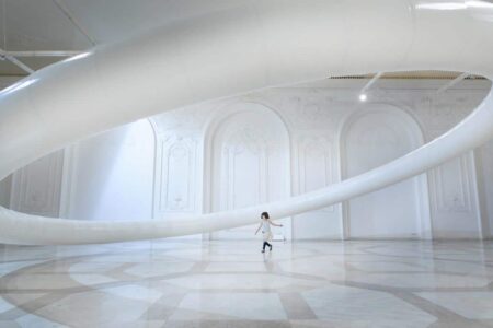 Vincent leroy. Halo Boreal. Escultura cinética | vincent leroy halo boreal room diseno4