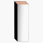 Cuboid Mirror. Bower Studios. Autoedición de mobiliario contemporáneo | bower studios cuboid mirror black peach clear