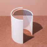 Contour Side Table. Bower Studios. Autoedición de mobiliario contemporáneo | contour side table set with glass tops photo by charlie schuck 3 2