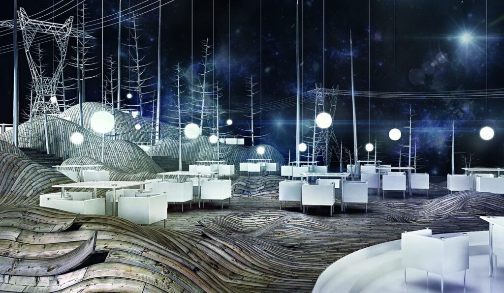 Stolarnia. Karina Wiciak (Wamhouse Studio). Escenarios en 3D