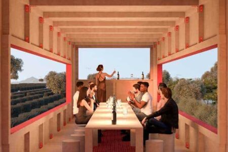 Una Mesa Elevada en el Paisaje. Jennyfher Alvarado y Álvaro Gonzalez. Concéntrico 09 | 06 render interior 673x1024