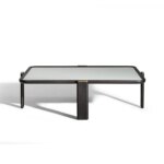 DUO Low Table. Roberto Lazzeroni. Poltrona Frau y Ceccotti Collezioni