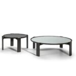 DUO Low Table. Roberto Lazzeroni. Poltrona Frau y Ceccotti Collezioni