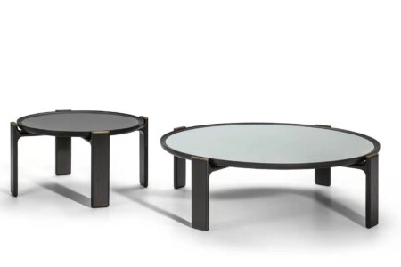 DUO Low Table. Roberto Lazzeroni. Poltrona Frau y Ceccotti Collezioni