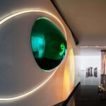 Poly F.S. Skyline Garden. Neo Art Deco. Interiorismo excéntrico. T.K. Chu Design | 33 corridor behind the sand table are ting wang