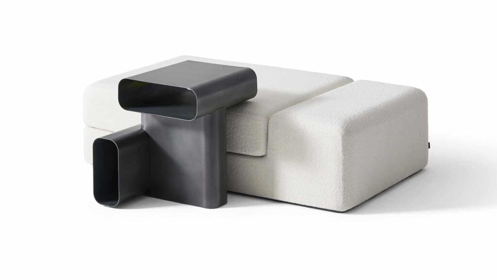 Cassina. talento joven. Linde Freya Tangelder | 4_cassina_soft corners pouf_small table_linde freya tangelder