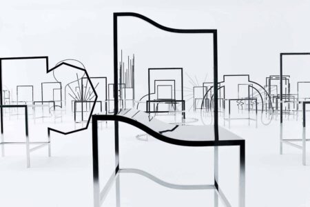50 manga chairs. Friedman Benda Gallery. Foto: Kenichi Sonehara. Oki Sato. Nendo | 50_manga_chairs049_kenichi_sonehara