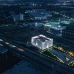 Palacio de congresos. AOE Architecture. Edificio blanco. Chapa perforada | aoe architecture roomdiseno1
