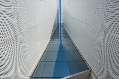 Palacio de congresos. AOE Architecture. Edificio blanco. Chapa perforada | aoe architecture roomdiseno10