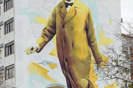 Street art. arte callejero. Street Art Lisboa | amadora4 odeith pinta a fernando pessoa