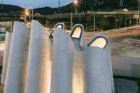 baño público, PAO, arquitectura orgánica | amoeba14