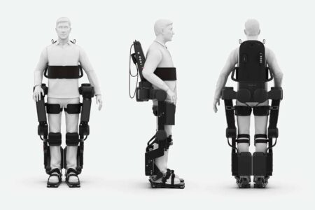 Exosesqueleto Atalante. Wandercraft. Depliages. 12º Bienal Internacional de Diseño de Saint-Étienne | atalante exosquelette mecanosoude wandercraft 2017 david moreeuw et jean louis constanza