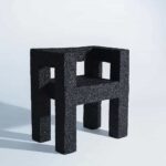 One. Aufgabe Null. Collectible Design Fair. Art design | aufgabe null germany one armchair 2020 l 40 x w 65 x h 60 cm epdm wood foam unique piece image theresa lou
