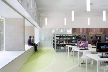 Biblioteca B!B. mobiliario ergonómico. Enea | bib2