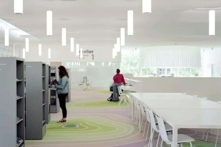 Biblioteca B!B. mobiliario ergonómico. Enea | bib4
